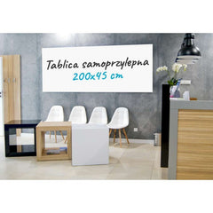 Tabla de scris tip Sticker 200x45 cm alba carioca inclusa