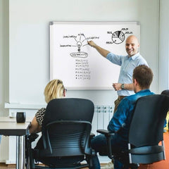 Tabla Magnetica 45x60 cm Rama de Aluminiu si Tavita suport Marker