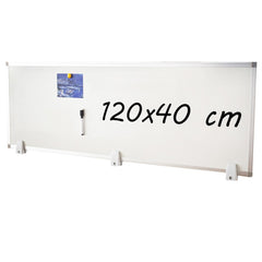 Tabla magnetica alba 40x120 cm 2 fete desktop pe birou cu Accesorii
