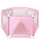 Tarc de joaca pentru fetite roz din material textil