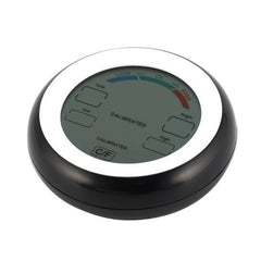 Termometru cu higrometru digital display lcd control touch 9 cm negru