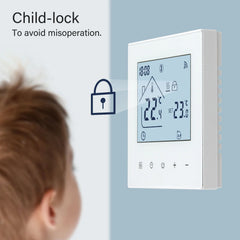 Termostat Sigital Wifi control Smartphone Android Ios display lcd Touchscreen programabil