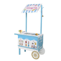 Toneta pe roti pentru inghetata 2 sertare accesorii incluse roti mobile 68-31.5-118 cm mdf