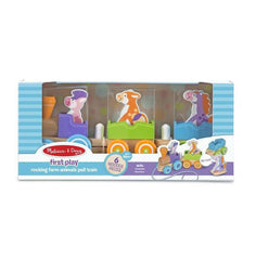 Trenulet din lemn cu animale - Melissa and Doug