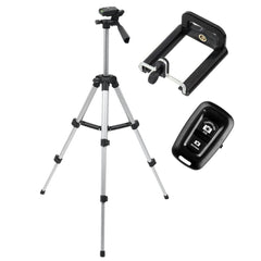 Trepied fotografic din aluminiu compact cu suport mobil 3D Telecomanda Bluetooth