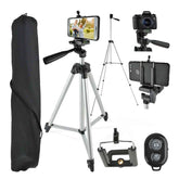 Trepied pentru Smartphone telescopic cu Telecomanda Android IOS nivela si husa inclusa