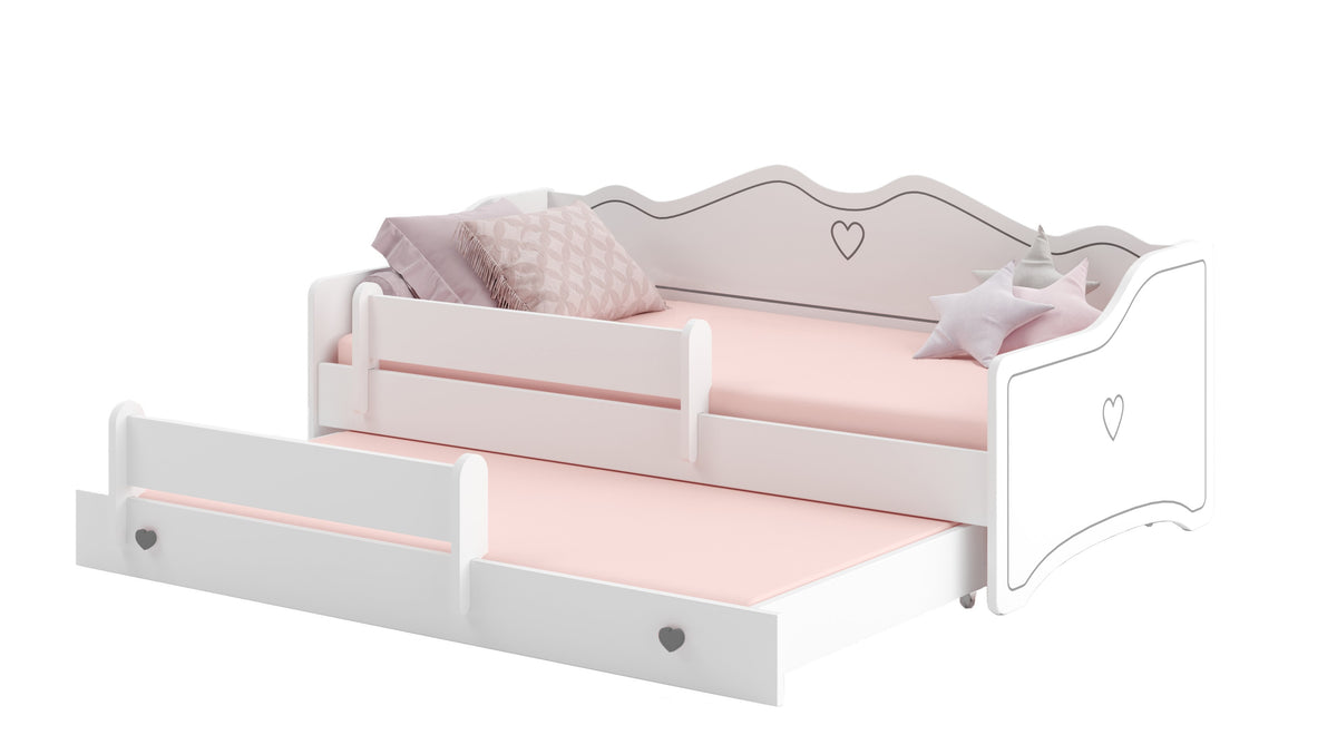 Pat dublu Emma II 160x80 gri
