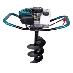 Motoburghiu de pamant Gospodarul Profesionist ED520, 3 CP, foreza pamant cu 3 burghie incluse 100 mm, 150 mm, 200 mm