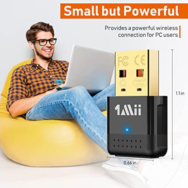 Adaptor bluetooth 5.0 transmitator casti earbud dongle audio pentru pc ps4 ps5 negru
