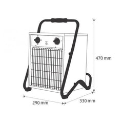 Aeroterma industriala 3 in 1 cu termostat IP-4 5000w 400v