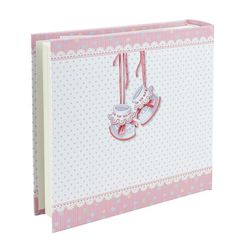 Album foto baby milo personalizabil 200 poze format 10-15 cm cutie culoare roz