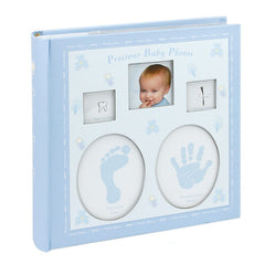Album foto Baby Personalizabil 10x15cm Amprente bebelus cutie - albastru