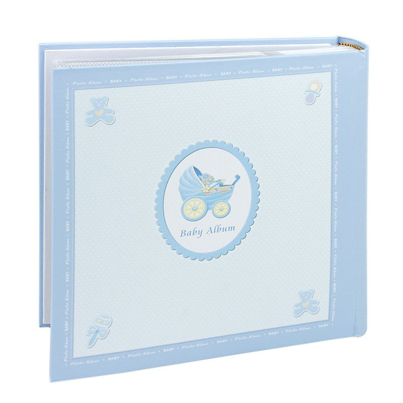 Album foto Baby Personalizabil 10x15cm Amprente bebelus cutie - albastru