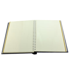 Album foto clasic 10 file autoadezive tip carte spatiu notite pagini cartonate culoare albastru