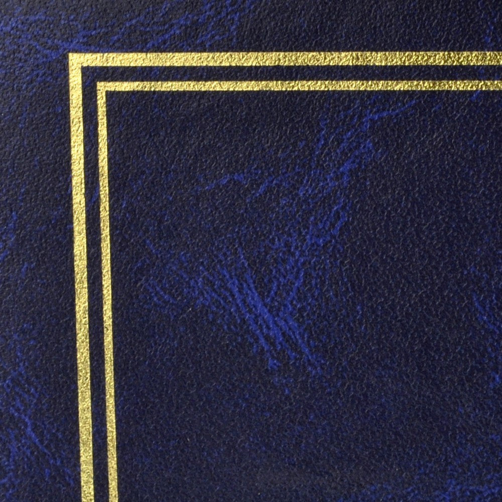 Album foto clasic 10 file autoadezive tip carte spatiu notite pagini cartonate culoare albastru