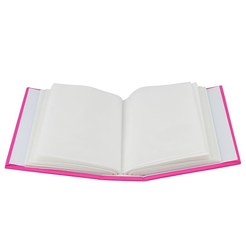 Album foto conception tip carte format 10-15 100 fotografii buzunare slip-in coperti piele ecologica culoare roz