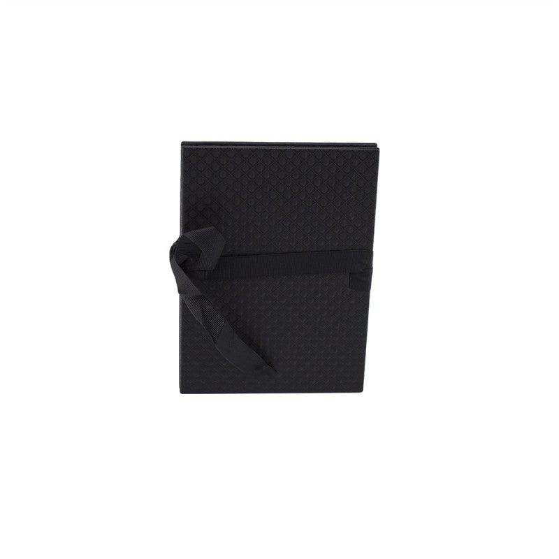 Album foto leporello 14 fotografii autoadezive 13-18 fundita satin culoare negru