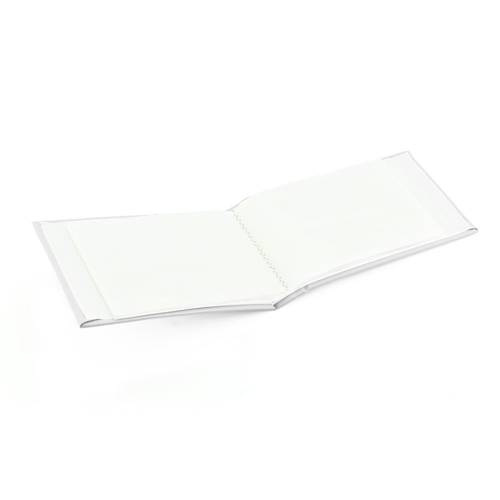 Album foto soft touch book tip carte 10-15 36 fotografii 18 file piele ecologica culoare alb