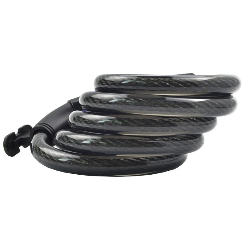 Antifurt bicicleta cablu cu inchidere cifru lungime 80cm PRC negru