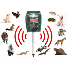 Aparat Solar cu ultrasunete impotriva Animalelor Salbatice 5 moduri senzor IR