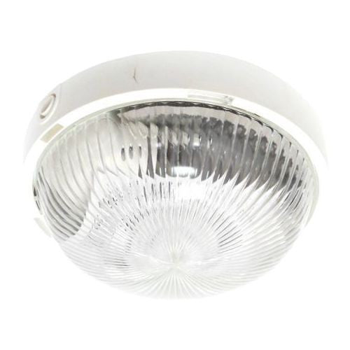 Aplica de Tavan 100w e27 abajur tip cristal ip44 alba 220v Vega
