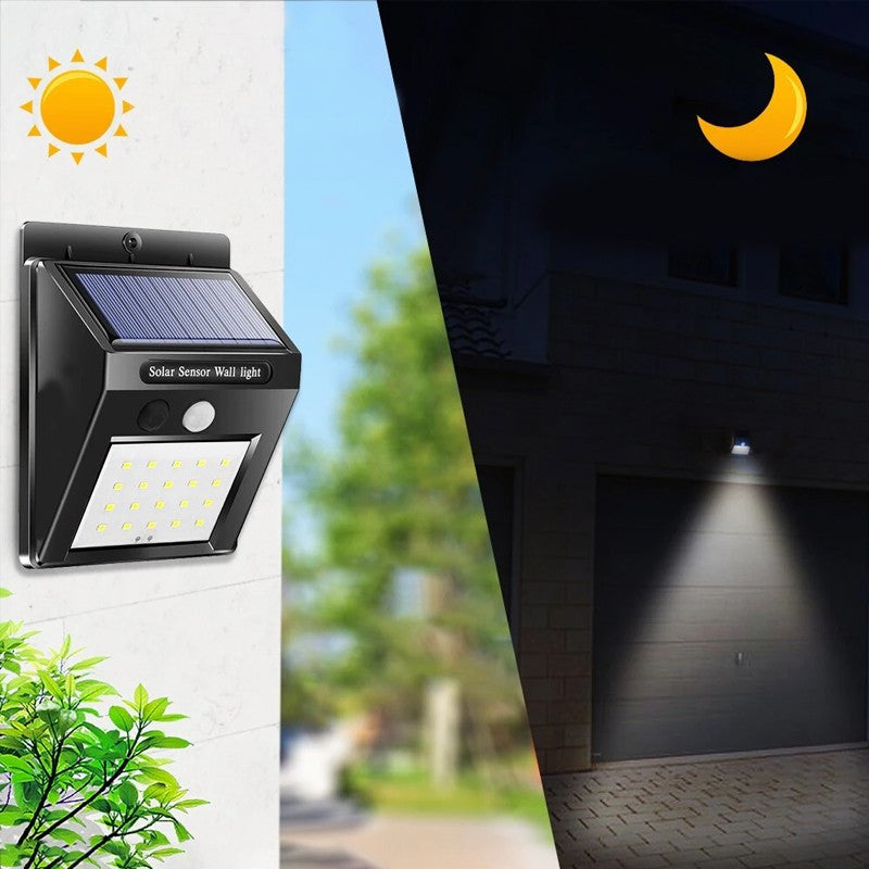 Aplica solara 30 led-uri senzor miscare unghi 120 grade protectie ip64