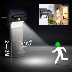 Aplica solara 30 led-uri senzor miscare unghi 120 grade protectie ip64