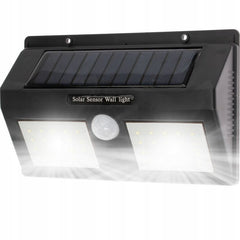 Aplica solara super luminoasa 40 led-uri smd 5w senzor miscare 120 grade 2400mah alb rece ip65