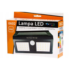 Aplica solara super luminoasa 40 led-uri smd 5w senzor miscare 120 grade 2400mah alb rece ip65