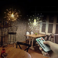 Artificii Decorative 120 Microled-uri cu Telecomanda 8 tipuri iluminare