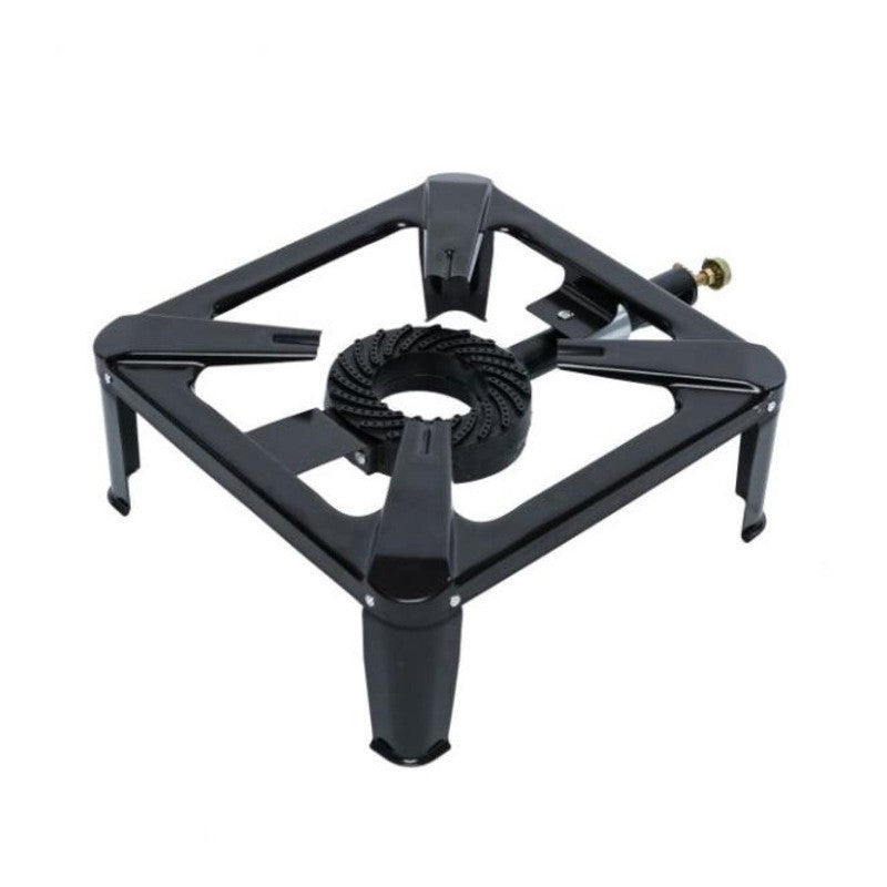 Arzator pe gaz pentru camping fonta 40x40 cm 4 picioare de sustinere negru
