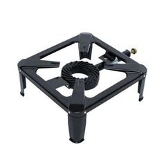 Arzator pe gaz pentru camping fonta 40x40 cm 4 picioare de sustinere negru