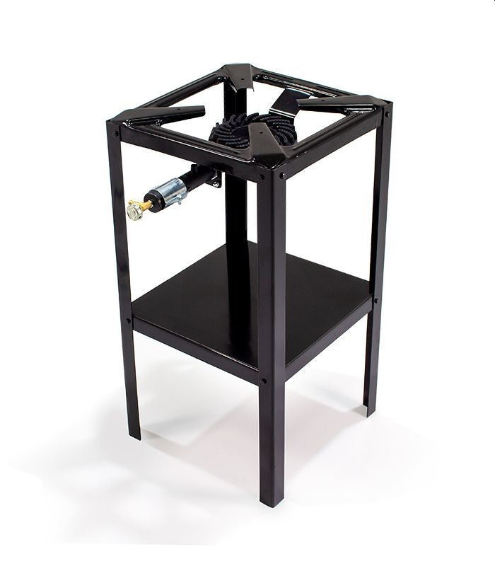 Arzator pentru gaz 8.5 kw din fonta 40x40x80 cm raft depozitare