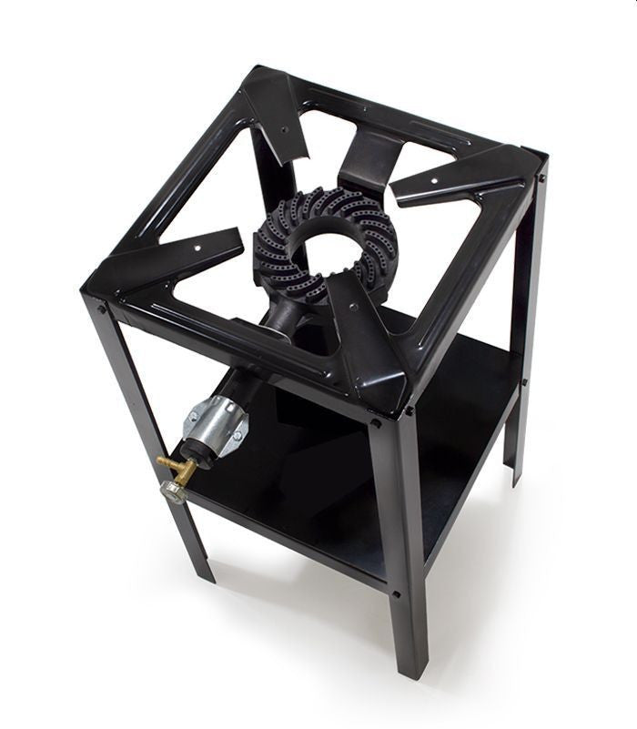 Arzator pentru gaz 8.5 kw din fonta 40x40x80 cm raft depozitare