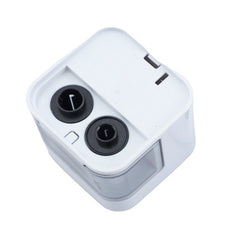Ascutitoare electrica dubla incarcare usb baterii 7x7x7 cm alba