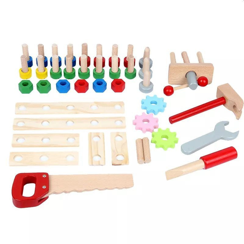 Atelier cu Banc de Lucru pentru Copii 40 piese din lemn Procart