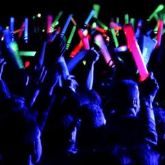 Bagheta foam stick cu led pentru petreceri 47 cm culoare rosu