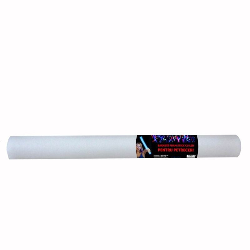 Bagheta foam stick cu led pentru petreceri 47 cm culoare rosu