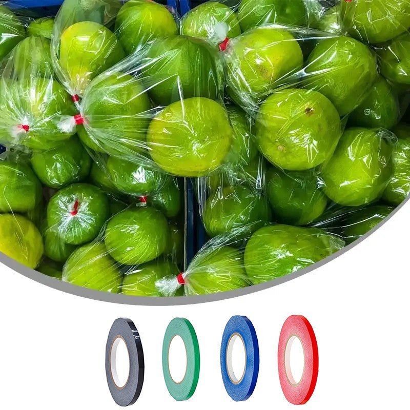 Banda adeziva pentru sigilat pungi rola 12 mm x 66 m diverse culori culoare albastru