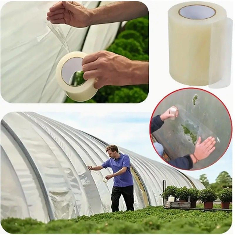 Banda adeziva reparatie crapatura folie solar transparenta 150 mm x 20 m