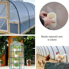 Banda adeziva reparatie crapatura folie solar transparenta 150 mm x 20 m