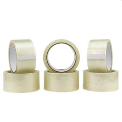Banda autoadeziva transparenta acril 48mm-66m lipire rezistenta set 6 role