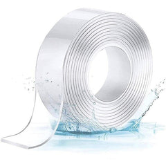 Banda dublu adeziva reutilizabila transparenta 3x300 cm impermeabila