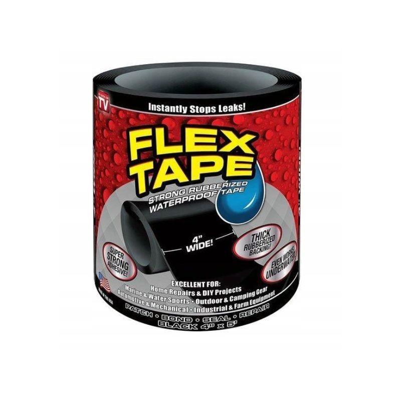 Banda flex- cauciuc impermeabil rezistenta uv aplicare universala rola latime 10 cm lungime 150 cm negru