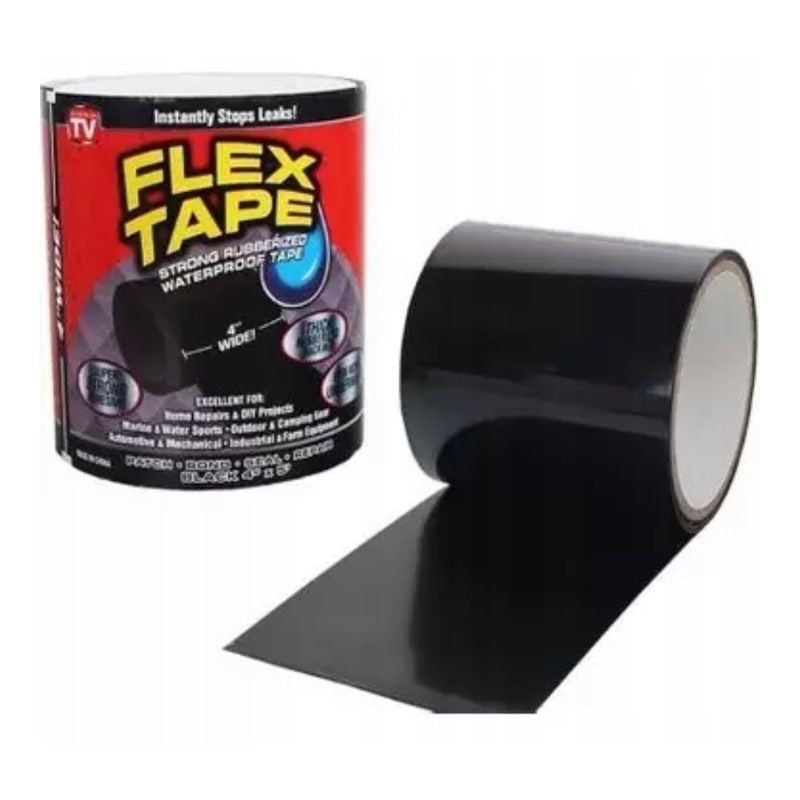 Banda flex- cauciuc impermeabil rezistenta uv aplicare universala rola latime 10 cm lungime 150 cm negru