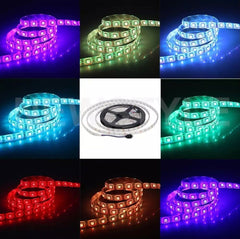 Banda Led Auto Decorativa 72w 12v lungime 5m Autoadeziva interior