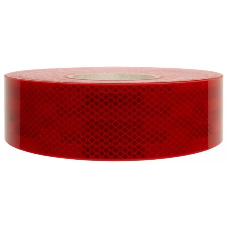Banda reflectorizanta autoadeziva pentru suprafete flexibile lungime 1 m culoare rosie