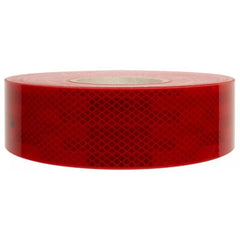 Banda reflectorizanta autoadeziva pentru suprafete flexibile lungime 1 m culoare rosie