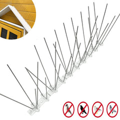 Banda tepi metalici anti pasari flexibila tip v lungime 50 cm pentru orice tip de suprafata