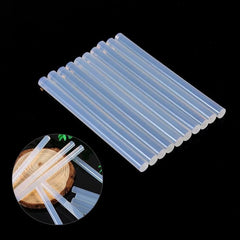 Batoane silicon pentru lipit diametru 7 mm transparente set 10 bucati